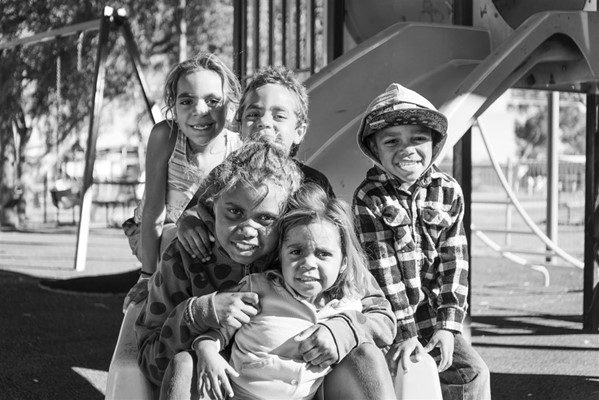 Early Childhood - Kids in Playground BW
